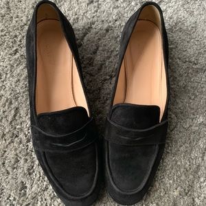 J crew charlie penny loafers in suede size 7 1/2